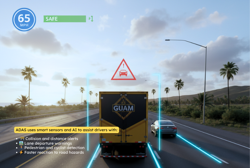 How AI Cameras Improve Fleet Safety and Efficiency in Guam
